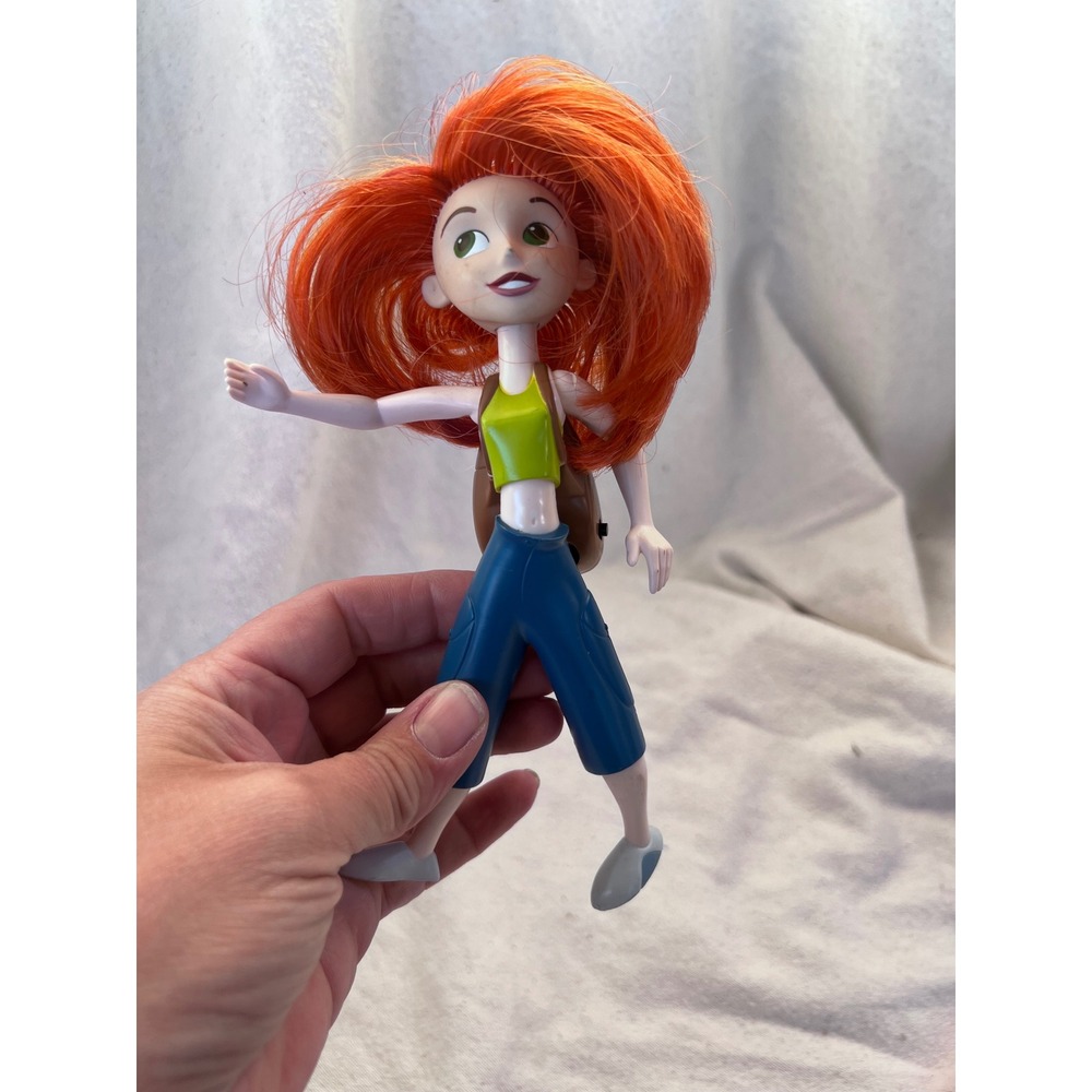 Y2K Kids Disney Kim Possible Action Figure Doll 6 inch Orange Green Blue